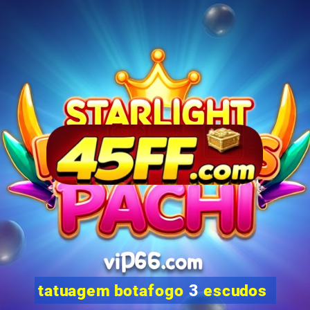 tatuagem botafogo 3 escudos